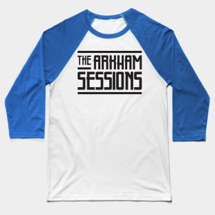 The Arkham Sessions Logo_Black Baseball T-Shirt